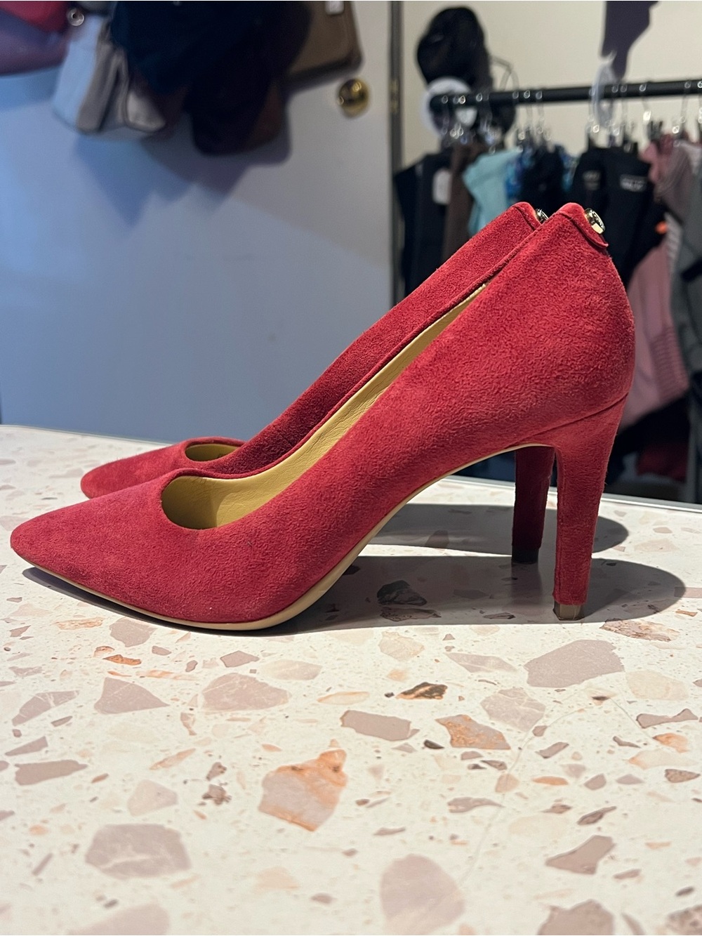 Michael Kors Suede Pointed-Toe High Heels - Women's Pumps size 6